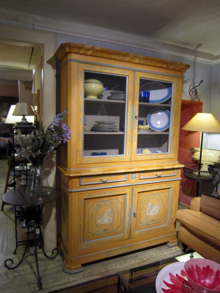 Vetrina decorata 140x46h210 